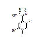 3-(5-Bromo-2-chloro-4-fluorophenyl)-4-chloro-1,2,5-thiadiazole