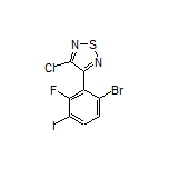 3-(6-Bromo-2-fluoro-3-iodophenyl)-4-chloro-1,2,5-thiadiazole