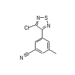3-(4-Chloro-1,2,5-thiadiazol-3-yl)-5-methylbenzonitrile
