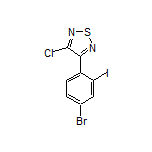 3-(4-Bromo-2-iodophenyl)-4-chloro-1,2,5-thiadiazole