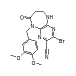 3-Bromo-9-(3,4-dimethoxybenzyl)-8-oxo-6,7,8,9-tetrahydro-5H-pyrazino[2,3-b][1,4]diazepine-2-carbonitrile