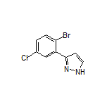 3-(2-Bromo-5-chlorophenyl)-1H-pyrazole