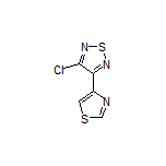 3-Chloro-4-(thiazol-4-yl)-1,2,5-thiadiazole