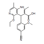 4-(4-Cyano-2-methoxyphenyl)-5-ethoxy-2,8-dimethyl-1,4-dihydro-1,6-naphthyridine-3-carboxylic Acid