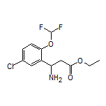Ethyl 3-Amino-3-[5-chloro-2-(difluoromethoxy)phenyl]propanoate