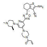 (S)-4-[3-[4-(4-Acryloyl-1-piperazinyl)-6-[(S)-2,4-dimethyl-1-piperazinyl]-2-pyridyl]-1,2,4-oxadiazol-5-yl]-2-amino-4-methyl-4,5,6,7-tetrahydrobenzo[b]thiophene-3-carbonitrile
