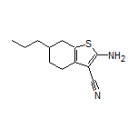 2-Amino-6-propyl-4,5,6,7-tetrahydrobenzo[b]thiophene-3-carbonitrile