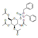 5-Acetamido-2-(acetoxymethyl)-6-[[bis(benzyloxy)phosphoryl]oxy]tetrahydro-2H-pyran-3,4-diyl (2R,3S,4R,5R,6R)-Diacetate