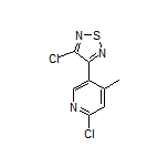 3-Chloro-4-(6-chloro-4-methyl-3-pyridyl)-1,2,5-thiadiazole