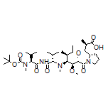 N-Boc-N-methyl-L-valyl-N-[(3R,4S,5S)-1-[(2S)-2-[(1R,2R)-2-carboxy-1-methoxypropyl]-1-pyrrolidinyl]-3-methoxy-5-methyl-1-oxo-4-heptyl]-N-methyl-L-valinamide