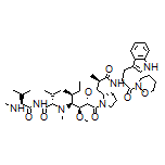 N-Methyl-L-valyl-N-[(3R,4S,5S)-1-[(2S)-2-[(1R,2R)-3-[[(2S)-3-(3-indolyl)-1-(1,2-oxazinan-2-yl)-1-oxo-2-propyl]amino]-1-methoxy-2-methyl-3-oxopropyl]-1-pyrrolidinyl]-3-methoxy-5-methyl-1-oxo-4-heptyl]-N-methyl-L-valinamide