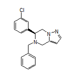 (S)-5-Benzyl-6-(3-chlorophenyl)-4,5,6,7-tetrahydropyrazolo[1,5-a]pyrazine