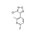 3-Chloro-4-(6-fluoro-2-methylpyridin-3-yl)-1,2,5-thiadiazole