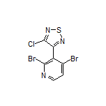 3-Chloro-4-(2,4-dibromopyridin-3-yl)-1,2,5-thiadiazole