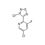 3-Chloro-4-(5-chloro-3-fluoropyridin-2-yl)-1,2,5-thiadiazole