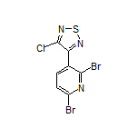 3-Chloro-4-(2,6-dibromopyridin-3-yl)-1,2,5-thiadiazole
