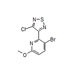 3-(3-Bromo-6-methoxypyridin-2-yl)-4-chloro-1,2,5-thiadiazole