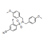 4-Cyano-2-fluoro-N,N-bis(4-methoxybenzyl)benzenesulfonamide
