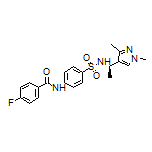(R)-N-[4-[N-[1-(1,3-Dimethyl-4-pyrazolyl)ethyl]sulfamoyl]phenyl]-4-fluorobenzamide