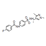 (S)-N-[4-[N-[1-(1,3-Dimethyl-4-pyrazolyl)ethyl]sulfamoyl]phenyl]-4-fluorobenzamide