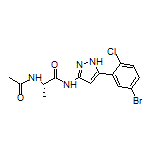 (S)-2-Acetamido-N-[5-(5-bromo-2-chlorophenyl)-3-pyrazolyl]propanamide