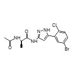 (R)-2-Acetamido-N-[5-(5-bromo-2-chlorophenyl)-3-pyrazolyl]propanamide