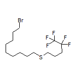 (9-Bromononyl)(4,4,5,5,5-pentafluoropentyl)sulfane