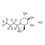 (2R,3R,4R,5S)-2-(Hydroxymethyl)-1-(1,1,2,2,3,3,4,4,4-nonadeuteriobutyl)piperidine-3,4,5-triol Hydrochloride