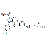 5-[[4-[3-Carbamoyl-1-(4-methoxyphenyl)-7-oxo-4,5-dihydro-1H-pyrazolo[3,4-c]pyridin-6(7H)-yl]phenyl]amino]pentanoic Acid