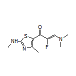 (Z)-3-(Dimethylamino)-2-fluoro-1-[4-methyl-2-(methylamino)-5-thiazolyl]-2-propen-1-one
