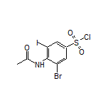4-Acetamido-3-bromo-5-iodobenzenesulfonyl Chloride