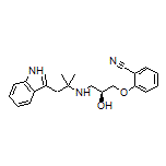 (S)-2-[3-[[1-(3-Indolyl)-2-methyl-2-propyl]amino]-2-hydroxypropoxy]benzonitrile