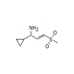 (E)-1-Cyclopropyl-3-(methylsulfonyl)-2-propen-1-amine