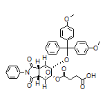 4-[[(3aR,4R,5R,6S,7S,7aS)-6-[Bis(4-methoxyphenyl)(phenyl)methoxy]-1,3-dioxo-2-phenyloctahydro-1H-4,7-epoxyisoindol-5-yl]oxy]-4-oxobutanoic Acid