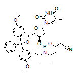 (2S,3R,5S)-2-[[Bis(4-methoxyphenyl)(phenyl)methoxy]methyl]-5-[5-methyl-2,4-dioxo-3,4-dihydropyrimidin-1(2H)-yl]-3-tetrahydrofuranyl (2-Cyanoethyl) Diisopropylphosphoramidite