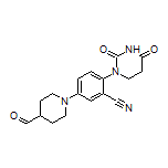 2-(2,4-Dioxotetrahydropyrimidin-1(2H)-yl)-5-(4-formyl-1-piperidyl)benzonitrile