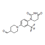 1-[4-(2,4-dioxotetrahydropyrimidin-1(2H)-yl)-3-(trifluoromethyl)phenyl]piperidine-4-carbaldehyde