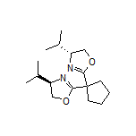 (4R,4’R)-2,2’-(Cyclopentane-1,1-diyl)bis(4-isopropyl-4,5-dihydrooxazole)