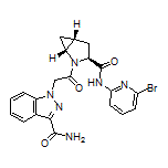 1-[2-[(1R,3S,5R)-3-[(6-Bromopyridin-2-yl)carbamoyl]-2-azabicyclo[3.1.0]hexan-2-yl]-2-oxoethyl]-1H-indazole-3-carboxamide