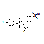4-[5-(4-Chlorophenyl)-4-methyl-2-propionylthiophen-3-yl]benzenesulfonamide
