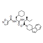 N-[(S)-3-Cyclohexyl-1-[[(2S,3S)-3-methyl-1-oxo-1-(spiro[indene-1,4’-piperidin]-1’-yl)-2-pentyl]amino]-1-oxo-2-propyl]isoxazole-5-carboxamide