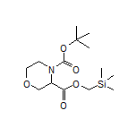 (Trimethylsilyl)methyl 4-Boc-morpholine-3-carboxylate