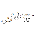 (R)-2-[6-[5-Chloro-2-[(tetrahydro-2H-pyran-4-yl)amino]-4-pyrimidinyl]-1-oxo-2-isoindolinyl]-N-[(S)-2-hydroxy-1-(m-tolyl)ethyl]propanamide