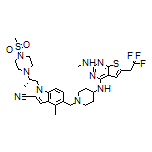 (S)-4-Methyl-5-[[4-[[2-(methylamino)-6-(2,2,2-trifluoroethyl)thieno[2,3-d]pyrimidin-4-yl]amino]-1-piperidyl]methyl]-1-[2-[4-(methylsulfonyl)-1-piperazinyl]propyl]indole-2-carbonitrile