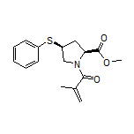 Methyl (2S,4S)-1-methacryloyl-4-(phenylthio)pyrrolidine-2-carboxylate