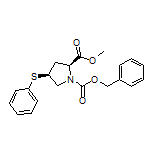 Methyl (2S,4S)-1-Cbz-4-(phenylthio)pyrrolidine-2-carboxylate