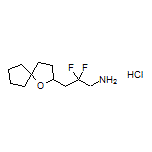 2,2-Difluoro-3-(1-oxaspiro[4.4]nonan-2-yl)-1-propanamine Hydrochloride