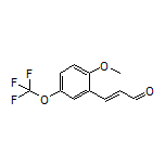 (E)-3-[2-Methoxy-5-(trifluoromethoxy)phenyl]acrylaldehyde