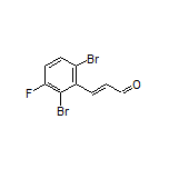 (E)-3-(2,6-Dibromo-3-fluorophenyl)acrylaldehyde