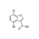4-Bromo-7-chlorobenzofuran-3-carboxylic Acid